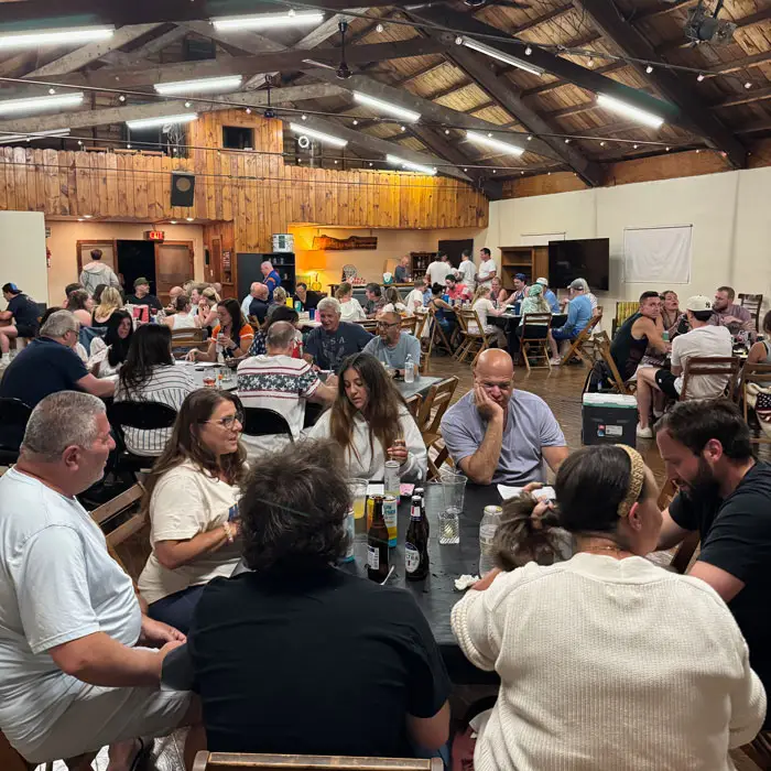 Private music bingo event at a bungalow community hosted by hudson valley trivia co